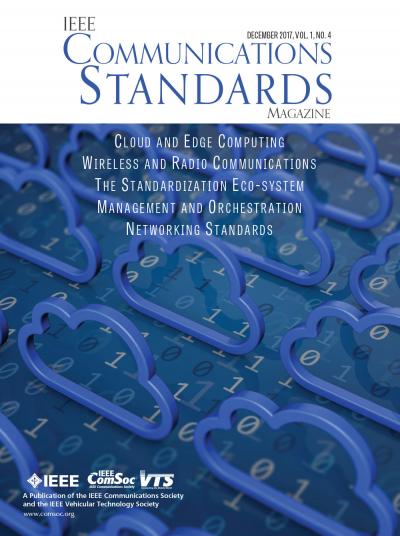 IEEE Communications Standards Magazine December 2017 Cover	