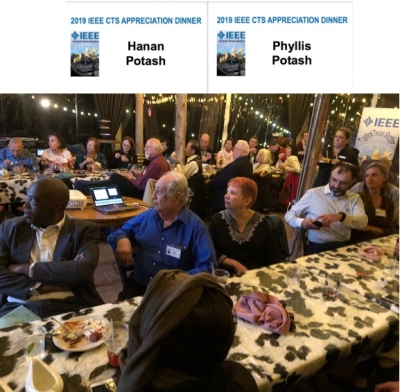 Hanan Potash at the 2019 IEEE CTS Appreciation Dinner