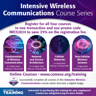 Intensive Wireless Communications Course Series - March & April 2024 banner