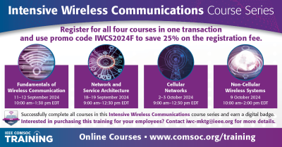 Intensive Wireless Communications Course Series banner